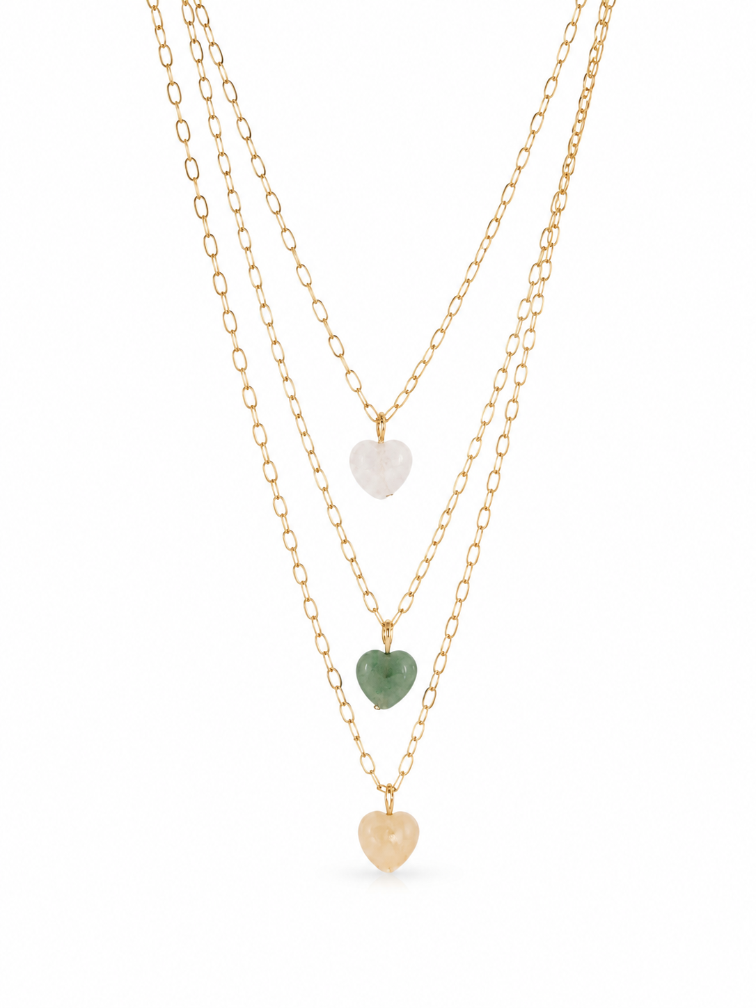 Cadena layering cuarzos