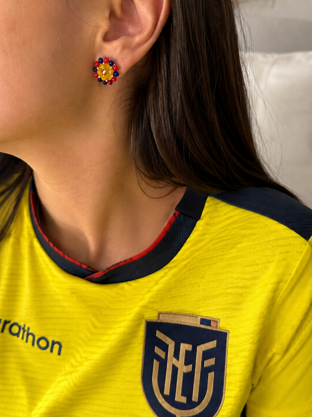 Aretes Pasíon tricolor