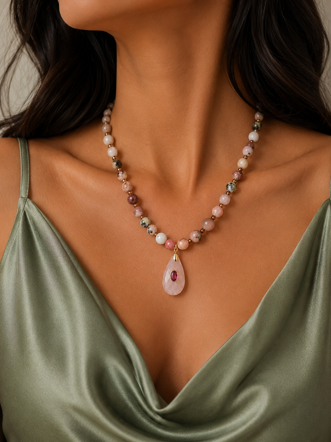 Collar Aura Rosa