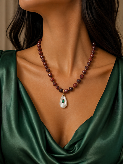 Collar Alma verde