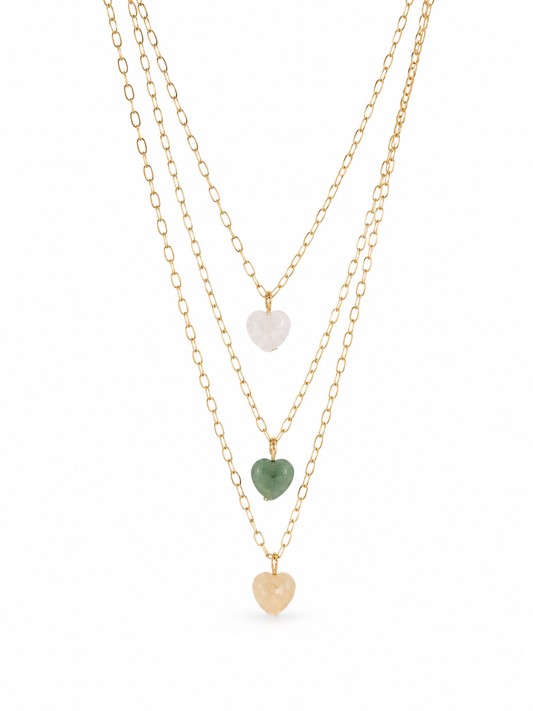 Cadena layering cuarzos
