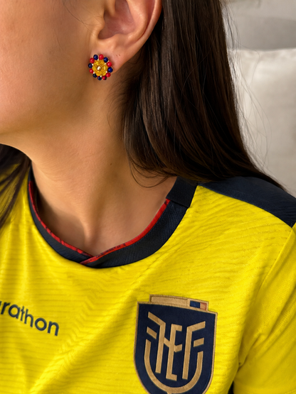 Aretes Pasíon tricolor