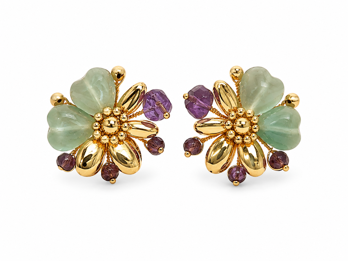 Aretes cuarzos