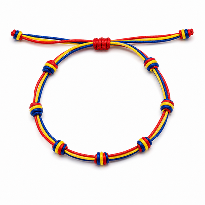 Pulseras Tricolor 7 nudos