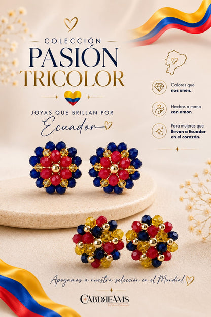 Aretes Pasíon tricolor