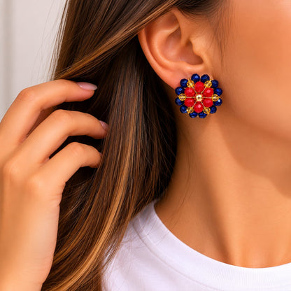 Aretes Pasíon tricolor