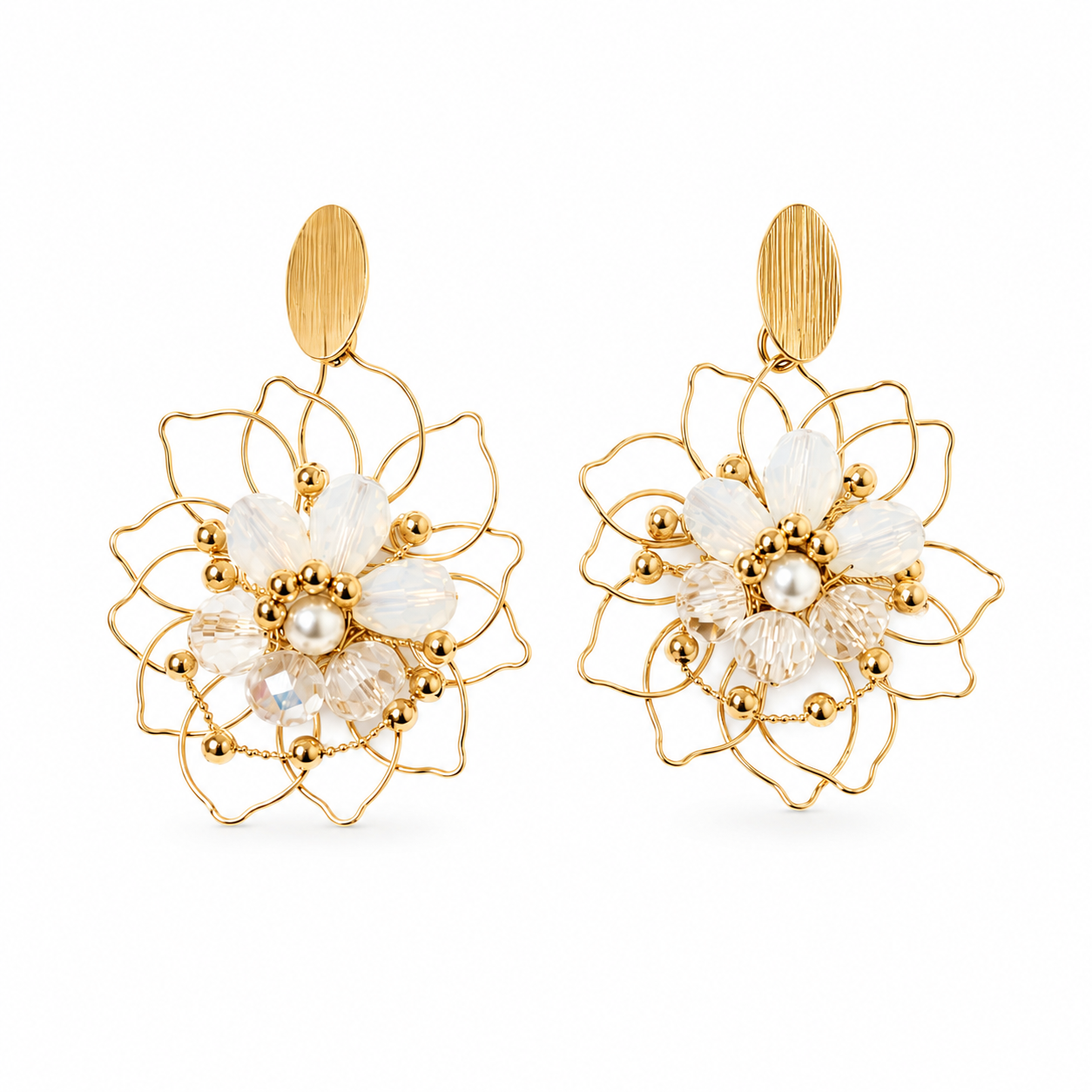 Aretes flor radiante